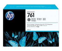 HP Cartucho Tinta DesignJet 761 Gris Oscuro 400 ml
