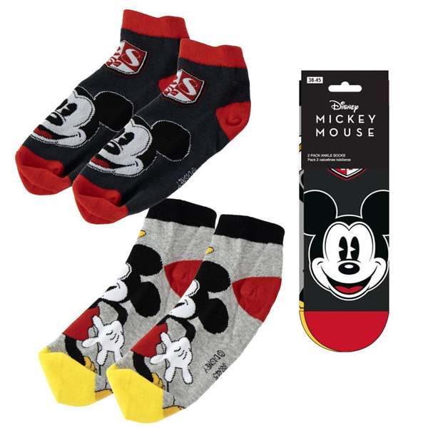 Cerdá Calcetines Tobillero Mickey Pack Sin Talla Unisex Niños