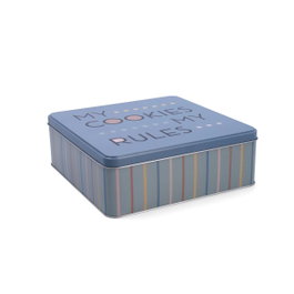 Quid Caja Acero Carbono Energy 20x20x7 cm Azul
