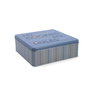 Quid Caja Acero Carbono Energy 20x20x7 cm Azul