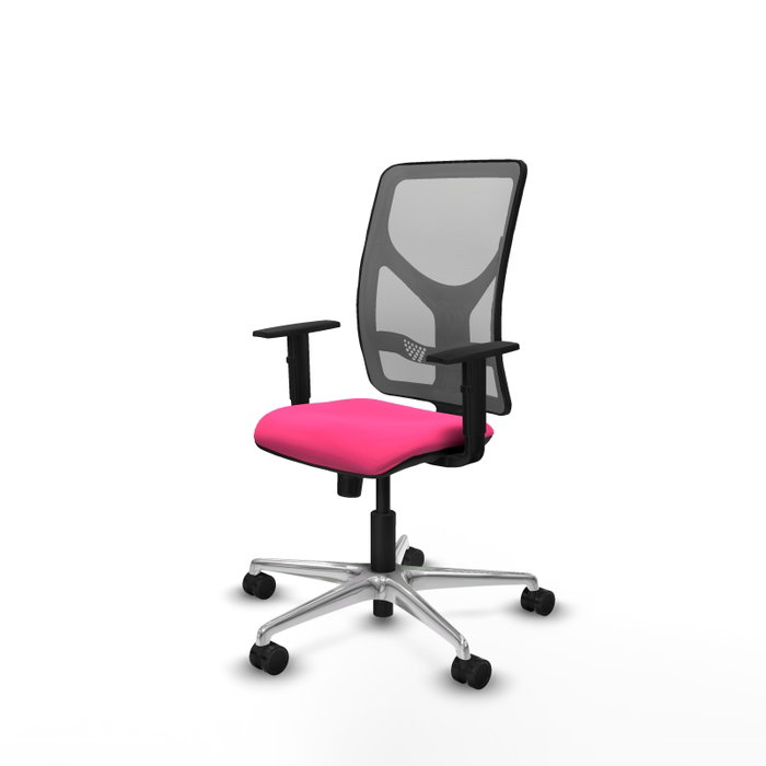 PIQUERAS Y CRESPO Silla de oficina Motilla con mecanismo Sincro, Rosa y Gris PIQUERAS Y CRESPO Silla de oficina Motilla con mecanismo Sincro, Rosa y Gris