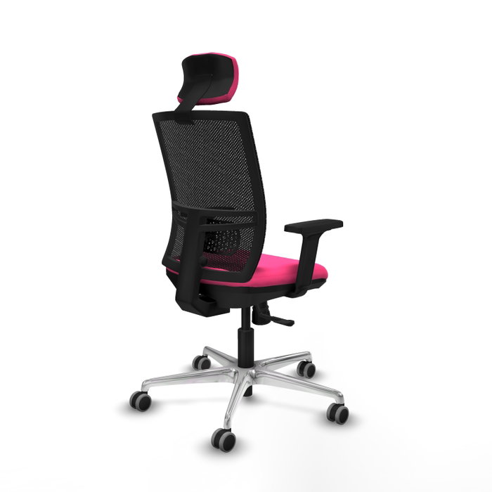 PIQUERAS Y CRESPO Silla de oficina Yunquera Rosa con mecanismo Sincro PIQUERAS Y CRESPO Silla de oficina Yunquera Rosa con mecanismo Sincro