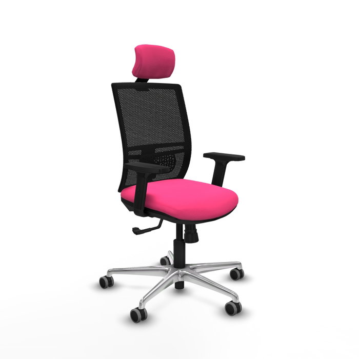 PIQUERAS Y CRESPO Silla de oficina Yunquera Rosa con mecanismo Sincro PIQUERAS Y CRESPO Silla de oficina Yunquera Rosa con mecanismo Sincro