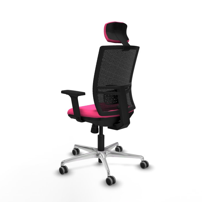 PIQUERAS Y CRESPO Silla de oficina Yunquera Rosa con mecanismo Sincro PIQUERAS Y CRESPO Silla de oficina Yunquera Rosa con mecanismo Sincro