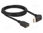 DeLOCK Cable de extensión DisplayPort macho 90° hacia abajo a hembra 8K 60 Hz 2 m