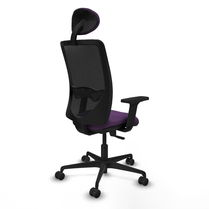 PIQUERAS Y CRESPO Silla de oficina Zulema con mecanismo Sincro, Morado y Negro PIQUERAS Y CRESPO Silla de oficina Zulema con mecanismo Sincro, Morado y Negro