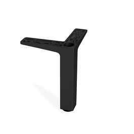 MAFOS Pata Quadro Zamak Negro Altura H120