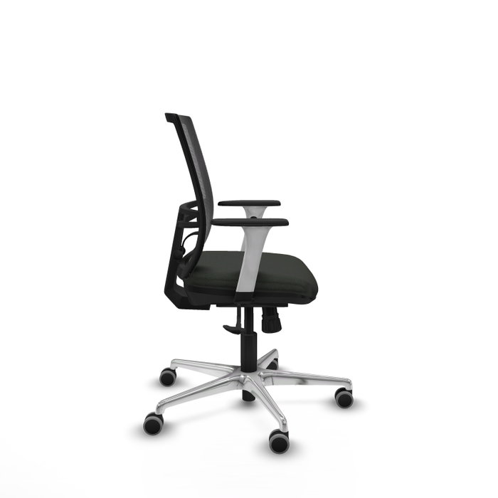 PIQUERAS Y CRESPO Silla de oficina Yunquera con mecanismo Sincro, Negro
