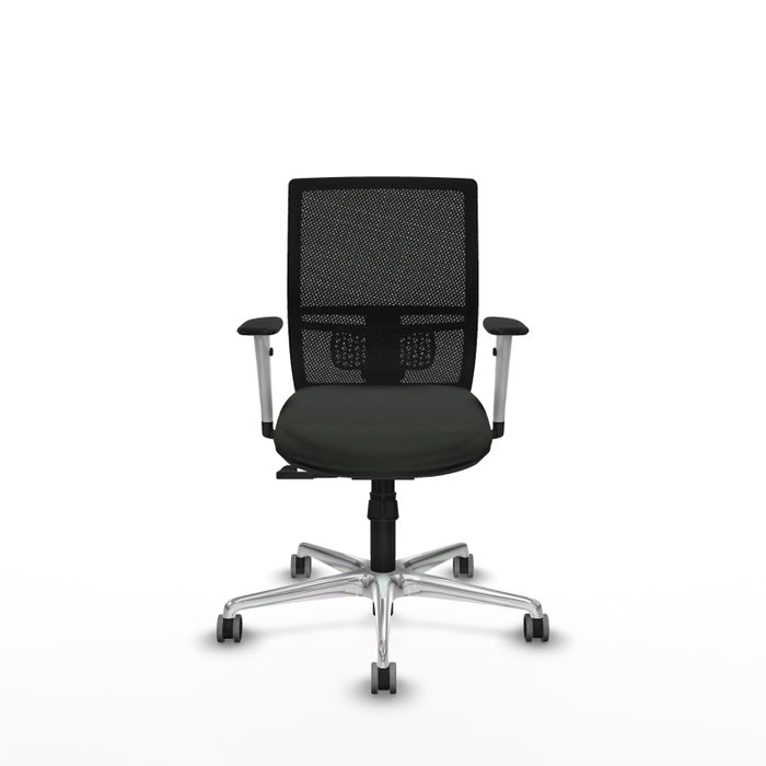 PIQUERAS Y CRESPO Silla de oficina Yunquera con mecanismo Sincro, Negro