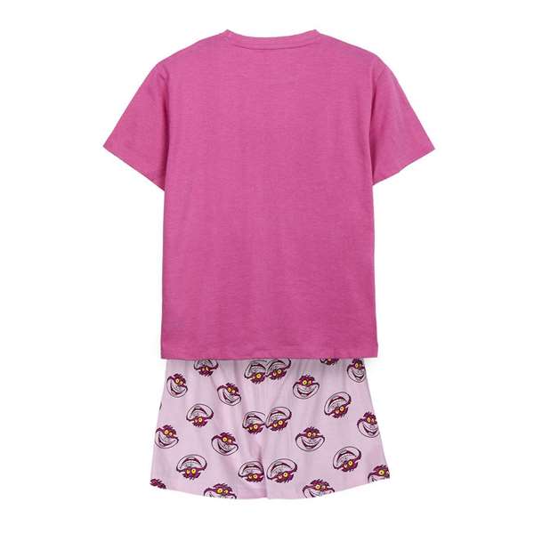 Cerdá Pijama corto Disney Alicia en el País de las Maravillas single jersey Fuchsia talla M