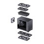 Jonsbo D32 STD Black Caja de ordenador Mini mATX con vidrio templado