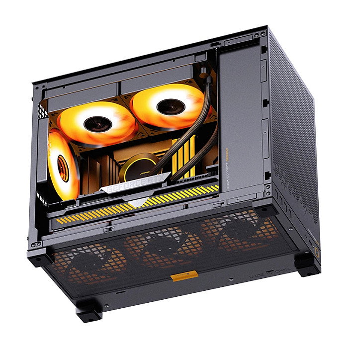 Jonsbo D32 STD Black Caja de ordenador Mini mATX con vidrio templado Jonsbo D32 STD Black Caja de ordenador Mini mATX con vidrio templado