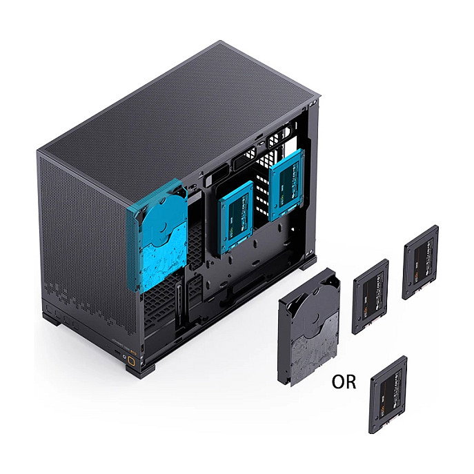 Jonsbo D32 STD Black Caja de ordenador Mini mATX con vidrio templado Jonsbo D32 STD Black Caja de ordenador Mini mATX con vidrio templado