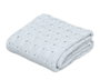 KioKids Manta Azul de Bambú 100% Termoclimática para Bebé, Certificado OEKO-TEX, 80x110 cm