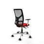 PIQUERAS Y CRESPO Silla de oficina Motilla con mecanismo Sincro/Traslack Rojo y Gris