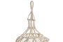 DKD Home Decor Pantalla de Algodón Macramé Tejido a Mano Crudo 30x30x80 cm