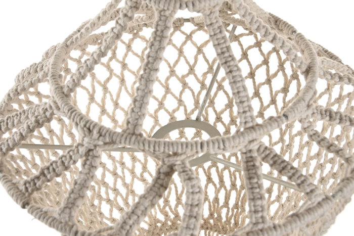 DKD Home Decor Pantalla de Algodón Macramé Tejido a Mano Crudo 30x30x80 cm DKD Home Decor Pantalla de Algodón Macramé Tejido a Mano Crudo 30x30x80 cm