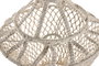 DKD Home Decor Pantalla de Algodón Macramé Tejido a Mano Crudo 30x30x80 cm
