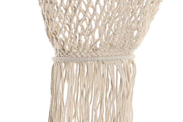 DKD Home Decor Pantalla de Algodón Macramé Tejido a Mano Crudo 30x30x80 cm DKD Home Decor Pantalla de Algodón Macramé Tejido a Mano Crudo 30x30x80 cm