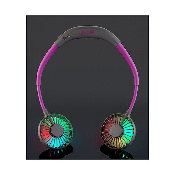 UNOLD 86699 Breezy Ventilador de Cuello Púrpura