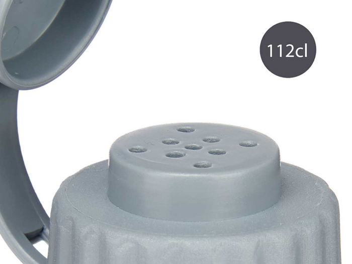 VIVALTO Salero Cristal 112 ml Blanco, Negro, Gris, Surtido 3.5 x 13.7 x 5 cm (Set de 24)