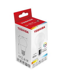 Toshiba Bombilla LED A60 E27 4.7W 4000K Luz Neutra - ULT.UDS