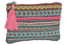 DKD Home Decor Neceser Multicolor de Algodón y Poliéster