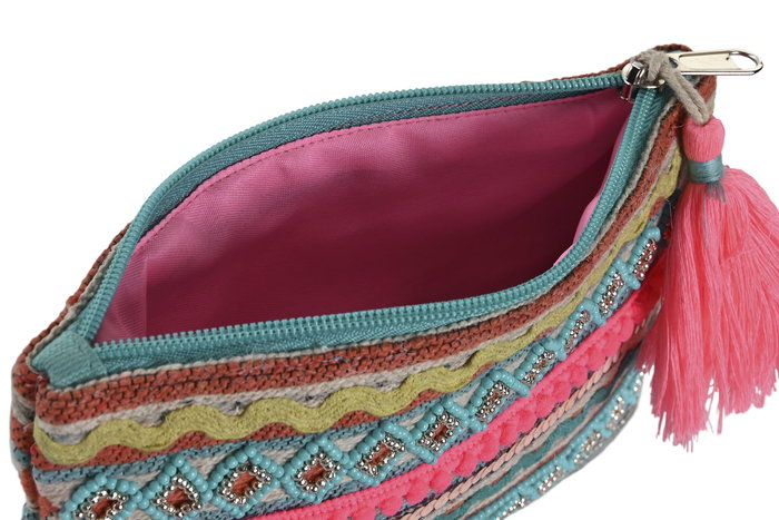 DKD Home Decor Neceser Mediterraneo Algodón y Poliéster Multicolor 2 x 13.5 x 19.5 cm (2 Unidades) DKD Home Decor Neceser Mediterraneo Algodón y Poliéster Multicolor 2 x 13.5 x 19.5 cm (2 Unidades)