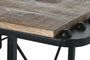DKD Home Decor Consola Avion Negro Natural Metal Madera 191 x 91 x 58 cm