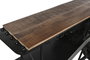 DKD Home Decor Consola Avion Negro Natural Metal Madera 191 x 91 x 58 cm