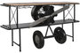 DKD Home Decor Consola Avion Negro Natural Metal Madera 191 x 91 x 58 cm