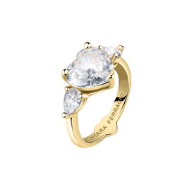 Chiara Ferragni First Love Ring YG+WH CZ Tamaño 16