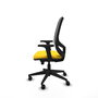 PIQUERAS Y CRESPO Silla de oficina Cilanco con mecanismo Sincro/Traslack Amarillo/Gris