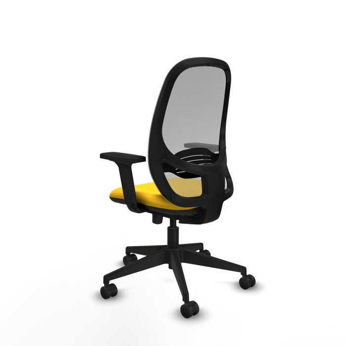 PIQUERAS Y CRESPO Silla de oficina Cilanco con mecanismo Sincro/Traslack Amarillo/Gris PIQUERAS Y CRESPO Silla de oficina Cilanco con mecanismo Sincro/Traslack Amarillo/Gris