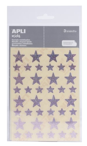 APLI Gomets Metalizados Estrellas Rosa Holográfica 120 uds. (Set de 10) APLI Gomets Metalizados Estrellas Rosa Holográfica 120 uds. (Set de 10)