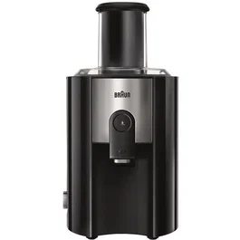 Braun Multiquick 5 J 500 Extractor de Zumos IdentityCollection, 900 W, 2 L, Negro/Plata, con Contenedor de Jugo Extraíble y Función Antigoteo