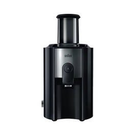 Braun Centrífuga J500 MultiQuick 5 - 900W, Sistema Prensado Rápido, Chimenea 75mm, 2 Velocidades, Negro