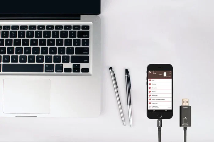 Ednet 31519 Lector de Tarjetas MicroSD/Lightning para iPhone y iPad - USB 3.2 Gen 1 - Negro Aluminio - Compatible hasta 256 GB