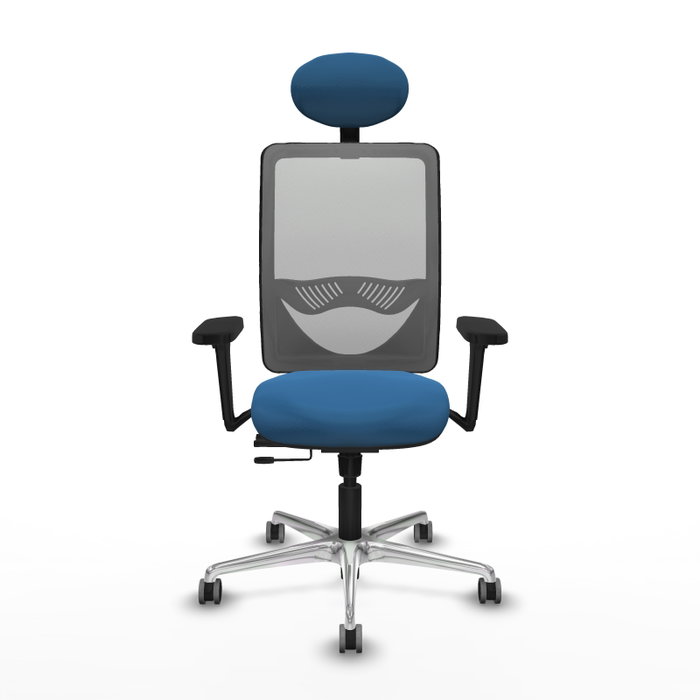 PIQUERAS Y CRESPO Silla de oficina Zulema Azul claro/Gris con Mecanismo Sincro/Traslack PIQUERAS Y CRESPO Silla de oficina Zulema Azul claro/Gris con Mecanismo Sincro/Traslack
