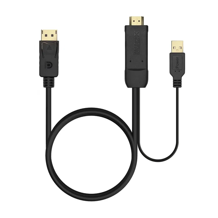 Aisens Cable Conversor Activo HDMI 2.0 a DisplayPort 1.2 con USB, 1.8m Aisens Cable Conversor Activo HDMI 2.0 a DisplayPort 1.2 con USB, 1.8m