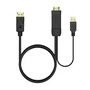 Aisens Cable Conversor Activo HDMI 2.0 a DisplayPort 1.2 con USB, 1.8m