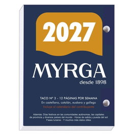 MYRGA Taco Buffet 2027 Nº 3 Autonómico 8,3x11 cm