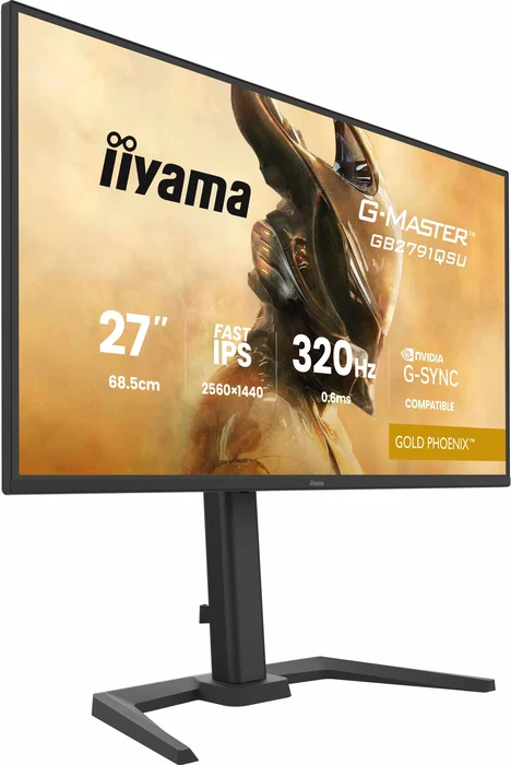 iiyama G-Master GB2791QSU-B1 Gold Phoenix Monitor Gaming 27 Pulgadas QHD 320Hz Fast IPS Negro