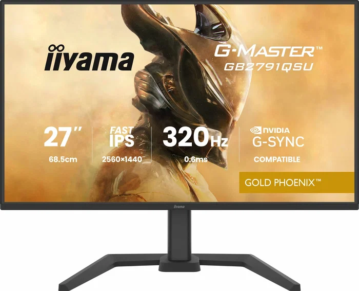 iiyama G-Master GB2791QSU-B1 Gold Phoenix Monitor Gaming 27 Pulgadas QHD 320Hz Fast IPS Negro