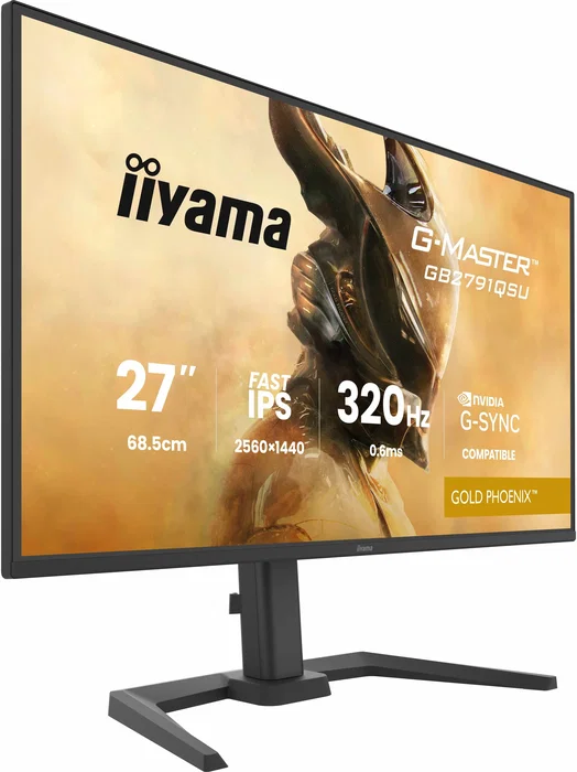 iiyama G-Master GB2791QSU-B1 Gold Phoenix Monitor Gaming 27 Pulgadas QHD 320Hz Fast IPS Negro