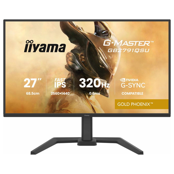 iiyama G-MASTER Gold Phoenix™ GB2791QSU-B1 Gaming Monitor 27 QHD 320Hz Fast IPS Black mattschwarz iiyama G-MASTER Gold Phoenix™ GB2791QSU-B1 Gaming Monitor 27 QHD 320Hz Fast IPS Black mattschwarz