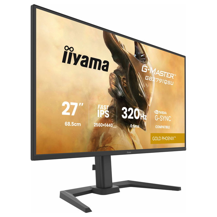 iiyama G-Master GB2791QSU-B1 Gold Phoenix Monitor Gaming 27 Pulgadas QHD 320Hz Fast IPS Negro