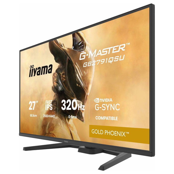 iiyama G-Master GB2791QSU-B1 Gold Phoenix Monitor Gaming 27 Pulgadas QHD 320Hz Fast IPS Negro