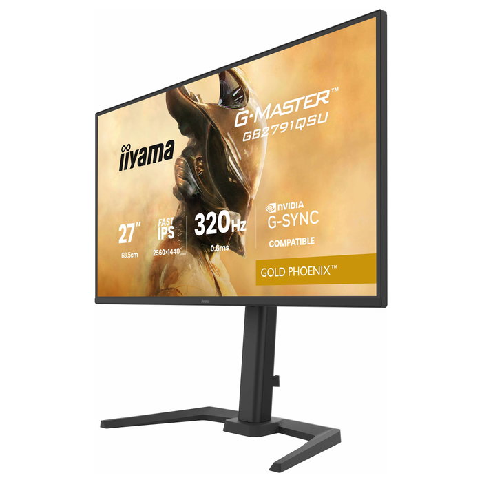 iiyama G-Master GB2791QSU-B1 Gold Phoenix Monitor Gaming 27 Pulgadas QHD 320Hz Fast IPS Negro