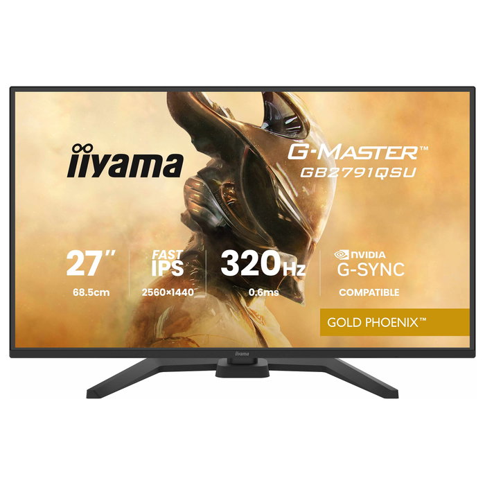 iiyama G-Master GB2791QSU-B1 Gold Phoenix Monitor Gaming 27 Pulgadas QHD 320Hz Fast IPS Negro